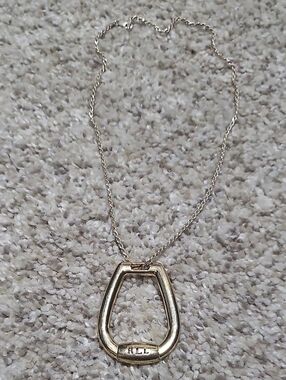 Ralph Lauren Gold-Tone Horseshoe Pendant Necklace
